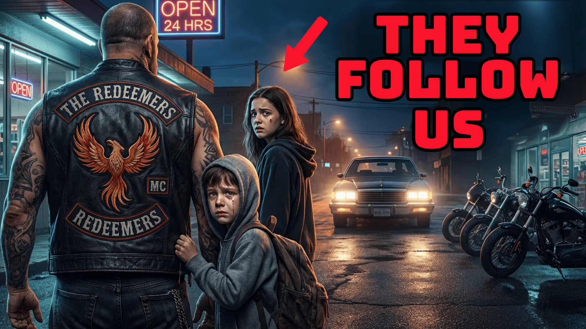 Little Brother Cried, “They Follow Us” Bikers Made the Street Breathe Again