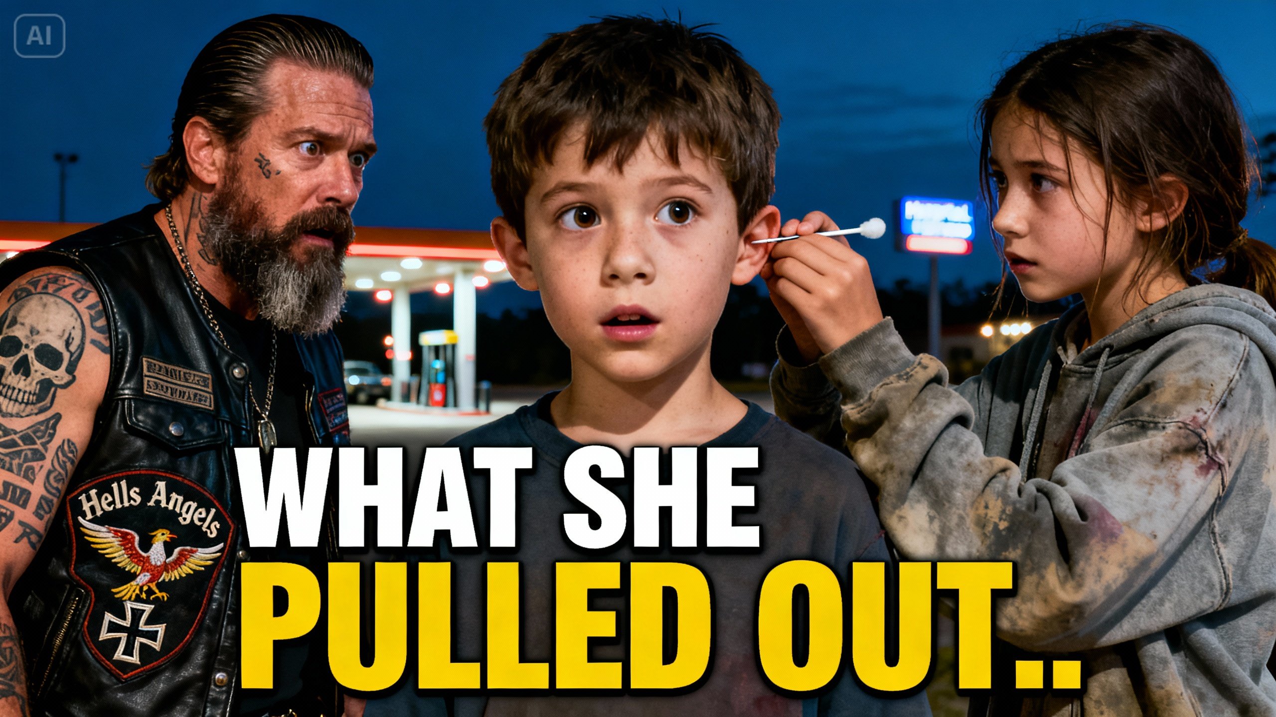 Hells Angels Bikers Son Was Born Deaf Until a Homeless Girl Pulled Out Something Unbelievable