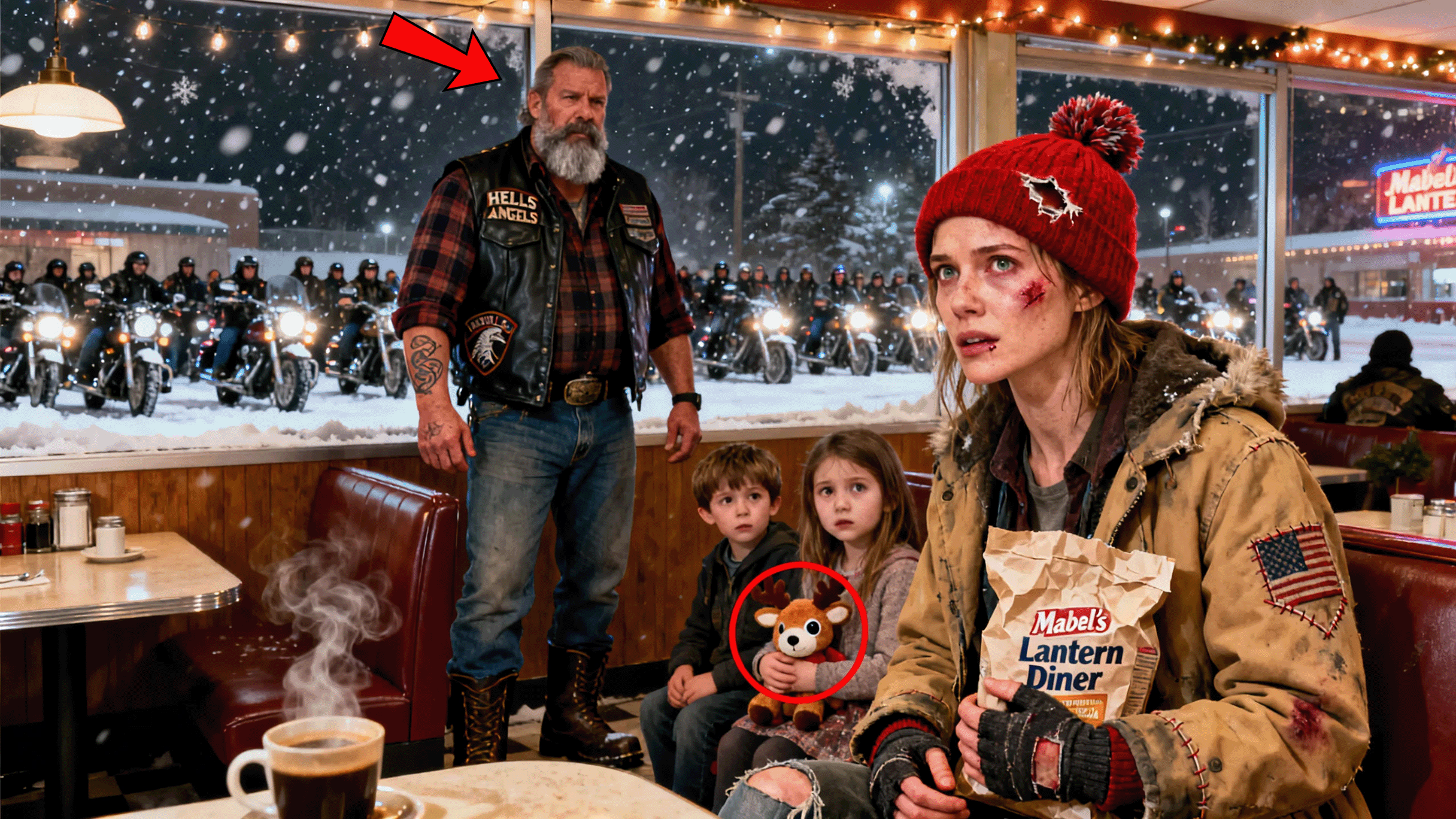 Mom Begged for Hot Water on Christmas Eve, What 200 Hells Angels Did Next Is Unbelievable